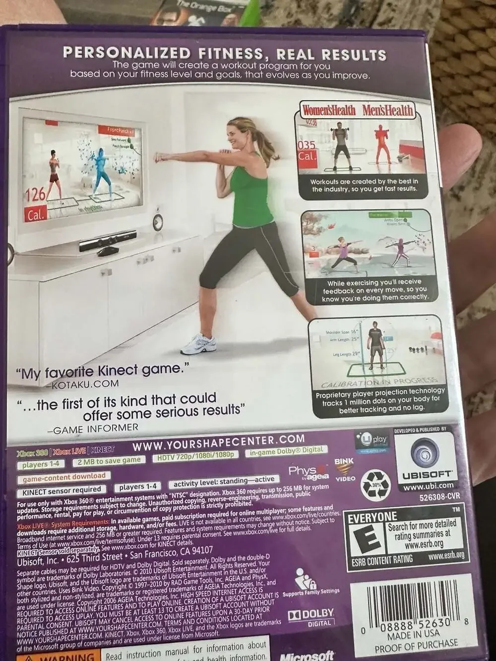 Your Shape: Fitness Evolved (Xbox 360 Kinect)